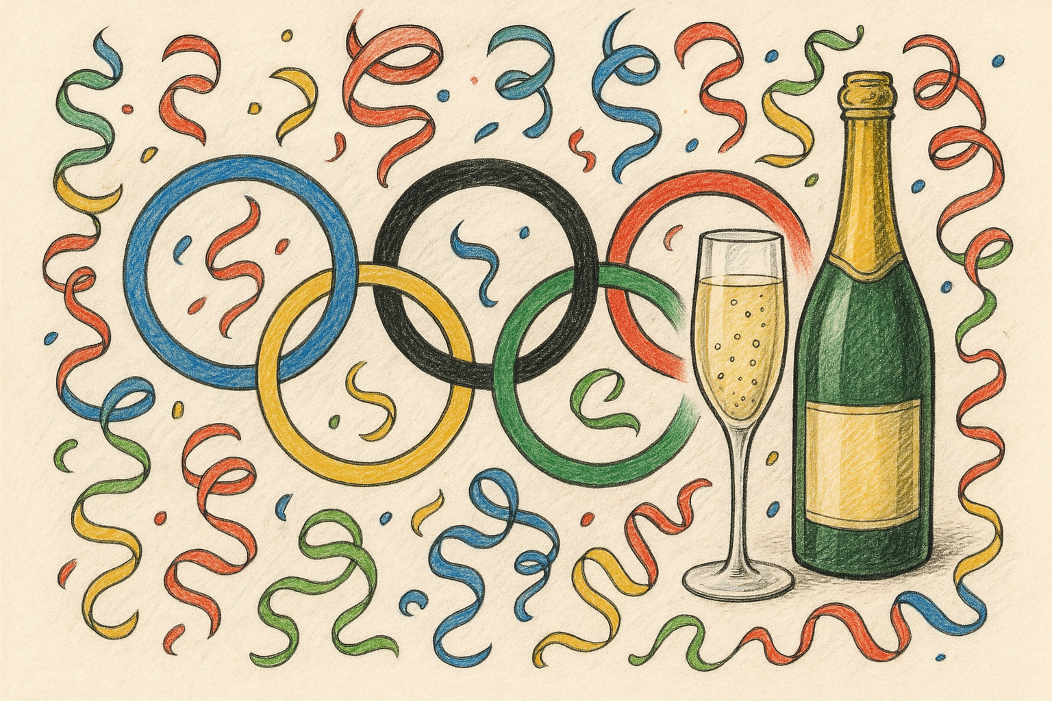 Olympische Ringe-Partydeko