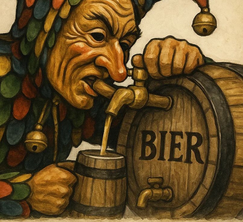 narr-trinkt-bier